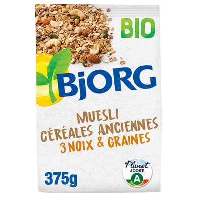 3229820802367 - Bjorg - Muesli Céréales à l'Ancienne 3 Noix et Graines Bio