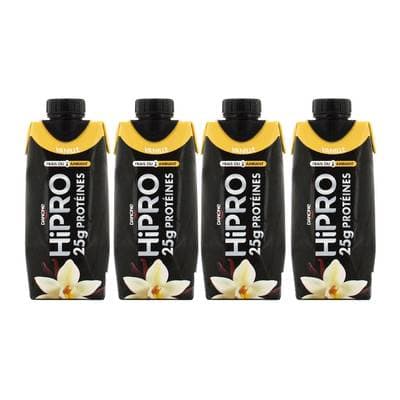 HiPRO Yaourt à boire protéiné vanille 0% mg, Lot de 4x345g
