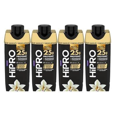 HiPRO Yaourt à boire protéiné vanille 0% mg, Lot de 4x345g