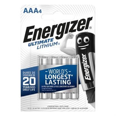 Energizer - 4 Piles LR03 / AAA Lithium Ultimate
