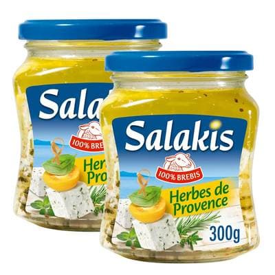 Salakis Fromage de brebis aux herbes de Provence, Lot de 2x300g