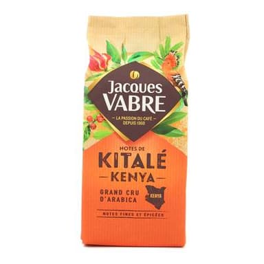 Jacques Vabre Café moulu notes de kitale Kenya 100% arabica, 250g