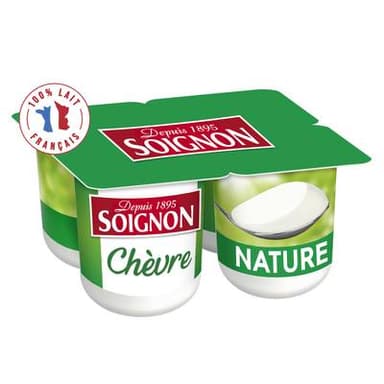 Soignon Yaourt au lait de chèvre, 4x125g
