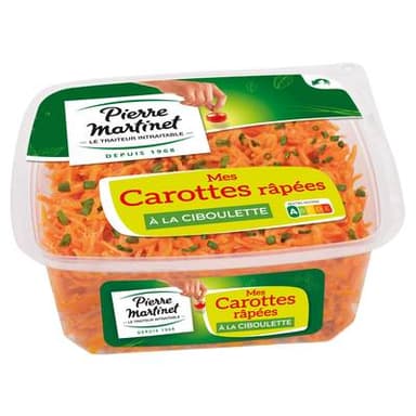 Pierre Martinet Carottes Râpées à la Ciboulette, 300g
