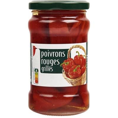 Auchan Poivrons rouges grillés, 180g