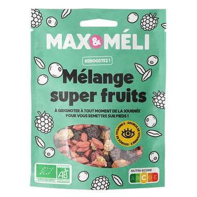 Pronatura / Max et Méli Mélange super fruits bio, 125g