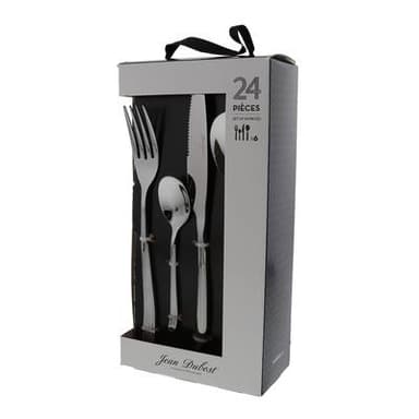Jean Dubost Couvert en boite cadeau, 24 pièces
