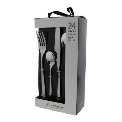 Jean Dubost Couvert en boite cadeau, 24 pièces
