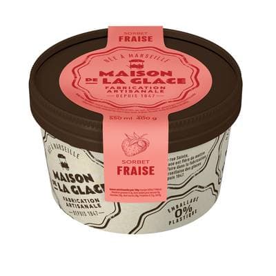 Maison de la Glace Sorbet fraise, 400g