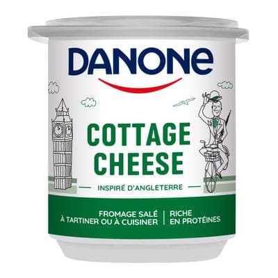 Danone Cottage cheese - Fromage salé à tartiner ou cuisiner, 150g
