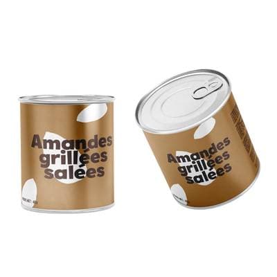 Amandes grillées salées canette alu, 40g