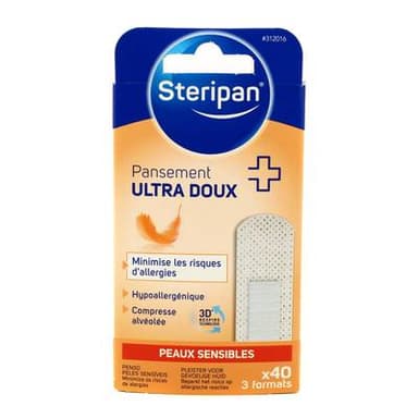Steripan Pansements peau sensible, 40 pièces