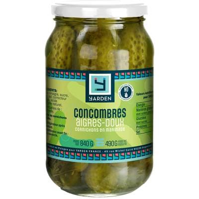 Yarden Concombres Aigres-Doux, 490g