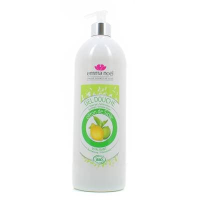 Emma Noel Gel Douche au Citron de Sicile Cosmébio, 1L