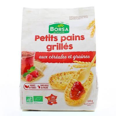 Borsa - Petits pains grillés bio céréales et graines