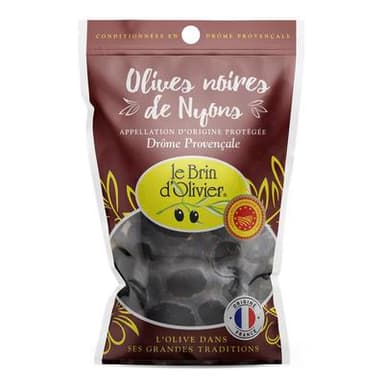 Le Brin d'Olivier Olives Noires de Nyons AOP, 150g