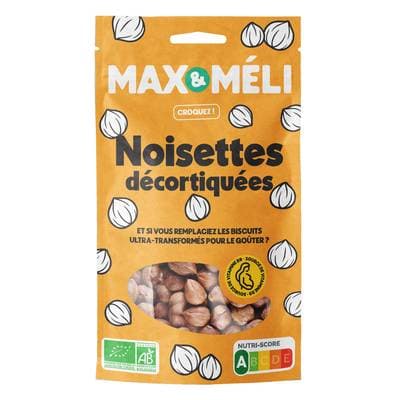 Max et Méli Noisettes décortiquées de Turquie Bio, 250g