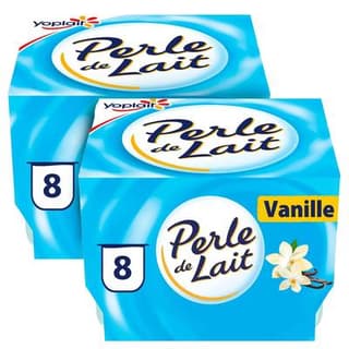 Perle de lait Yaourt à la Vanille, Lot de 2 - 8x125g