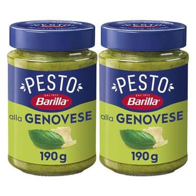 Barilla Sauce Pesto Alla Genovese au basilic frais, Lot de 2x190g