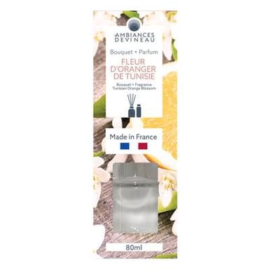 Ambiances Devineau Bouquet Fleur d'Oranger de Tunisie + recharge parfum, 80ml
