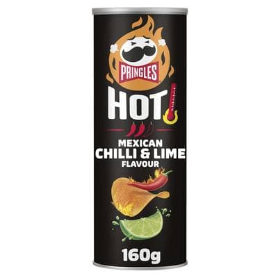 Pringles Chips Tuiles HOT Mexican Chilli & Lime, 160g