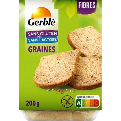 Gerblé Sans Gluten Sans Lactose - Pain aux Graines 