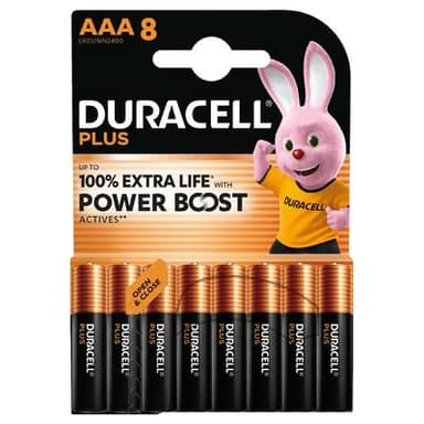 Duracell 8 pile LR03 / AAA Plus powerboost, 8  piles