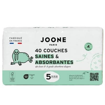 Joone Couches Bébé T5 10-18kg, 40 couches