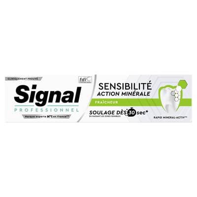 Signal Dentifrice Sensibilité Action Minérale Fraîcheur, 75ml