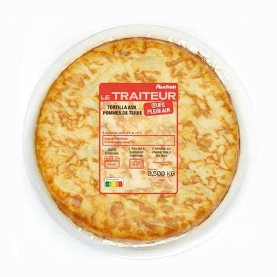 Auchan Le Traiteur Tortilla aux Pommes de Terre, 500g