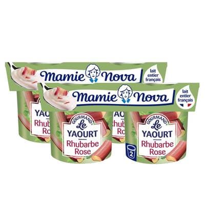 Mamie Nova Gourmand rhubarbe, Lot de 2x2x150g
