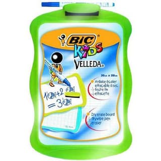Bic Ardoise effaçable à sec Velleda  + effacette, Dimensions  20 x 30 cm