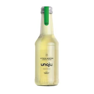 Unaju Citron Menthe Bio, boisson pétillante, 25cl