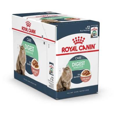 9003579309568 - Royal Canin - Sachets en Sauce Digest Sensitive Digestion Saine pour Chat Adulte
