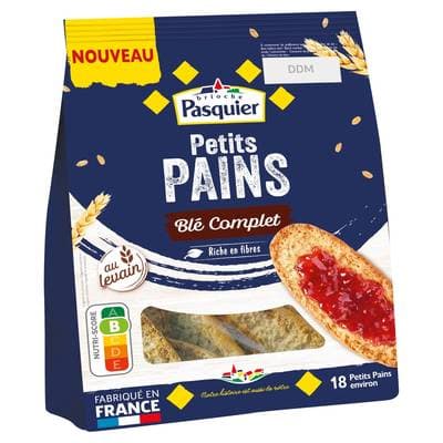 Pasquier Petits pains au blé complet au levain, 225g