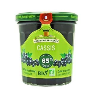 Comtes de Provence Confiture de Cassis Bio, 350g