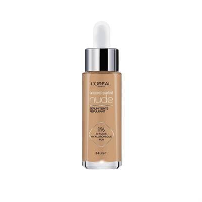 L'Oréal Paris Fond de teint Accord Parfait Sérum Teinté Repulpant, 2-3 Light