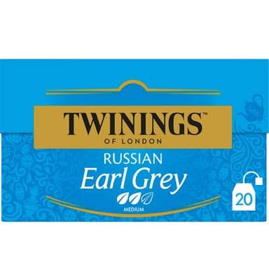 Twinings Thé noir Russian Earl Grey, 20 sachets