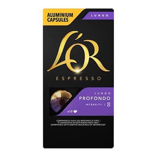 L'or Espresso Café Lungo profondo intensité 8, 10 capsules