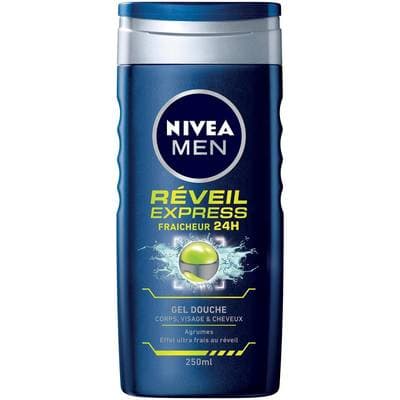Nivea Men Gel douche Réveil Express 3en1, 250ml
