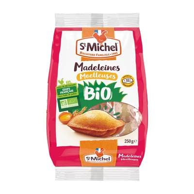 St Michel Madeleine moelleuse individuelle bio x10, 250g