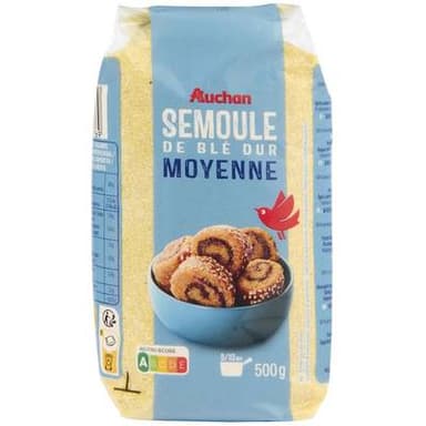 Auchan Semoule de Blé dur, 500g