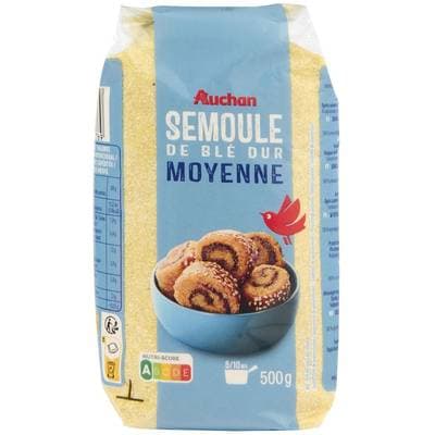Auchan Semoule de Blé dur, 500g