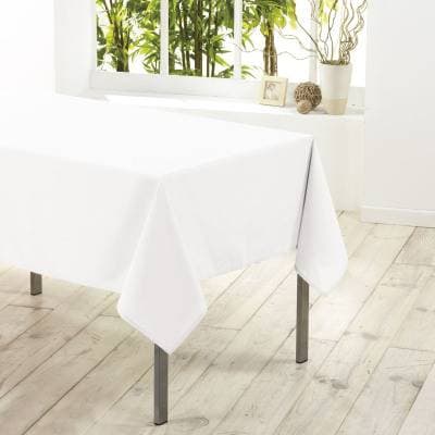 Douceur D Interieur Nappe rectangle BLANC 8/10 couverts, 140 x 250 cm