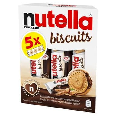 Nutella Biscuits Fourrés Noisettes et Cacao, x15 - 207g
