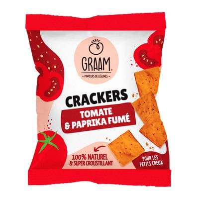 Graam Crackers Tomate et Paprika Fumé, 30g