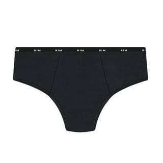 Dim Culotte menstruelle Taille 36/38 Flux Abondant Noire Coton Bio, 1 Boxer