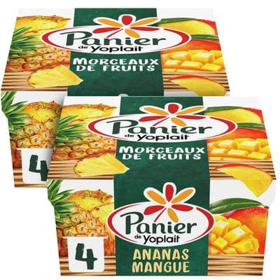Panier de Yoplait Yaourts Mangue Ananas, Lot de 2 - 4x125g