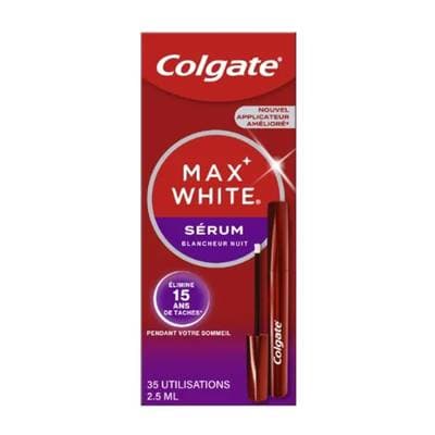 Colgate Sérum Blancheur Nuit Pour Dents Max White Ultimate, 3ml