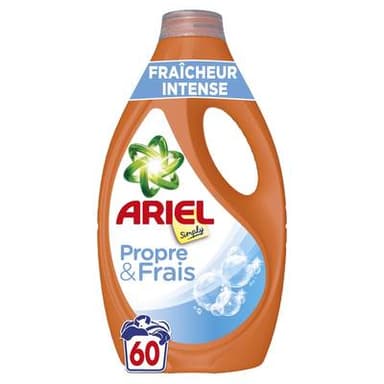 Ariel Simply Lessive Liquide Fraîcheur, 2.7L
